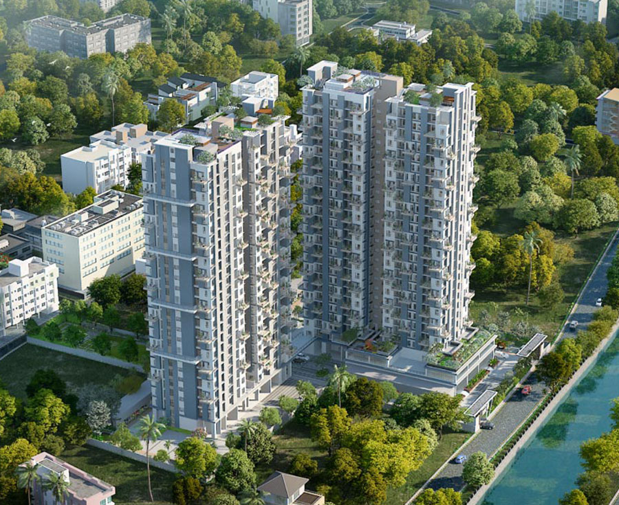 Merlin Skygaze property in Southern EM Bypass, Kolkata